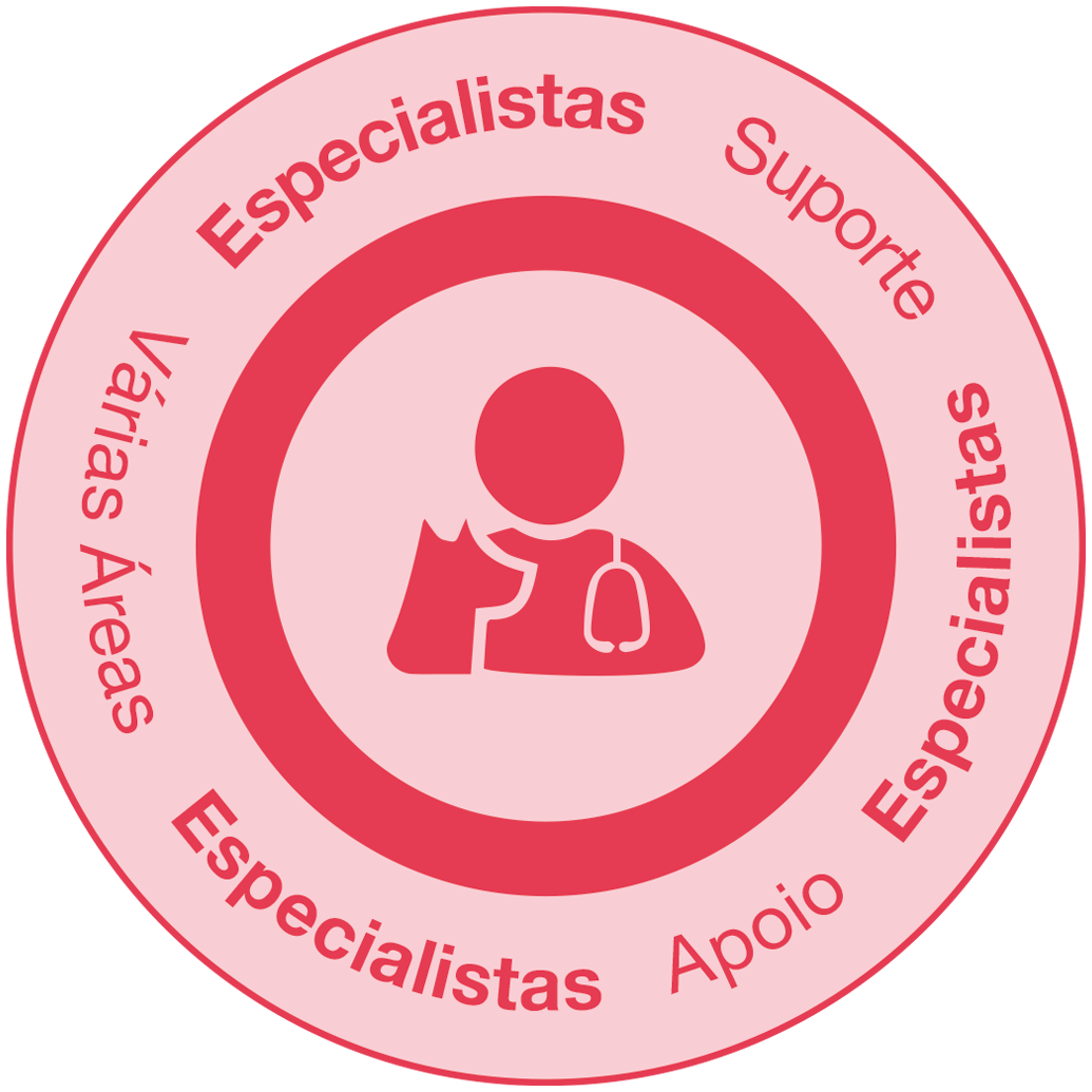 Apoio especializado: especialistas e suporte em várias áreas.